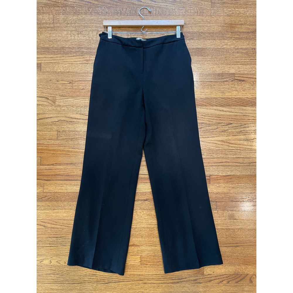 Talbots Women's Sz 6 Wool Stretch Dress Pants Black Straight Leg